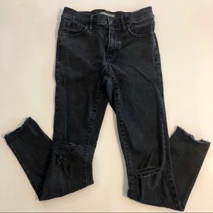 Madewell 9” distressed high riser skinny skinny